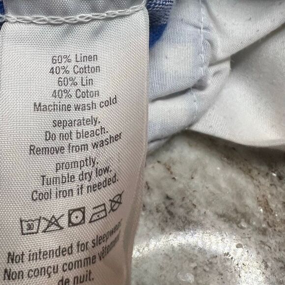 Janie and Jack, Blue Gingham Checker Plaid Linen Blend Shorts, Adjustable Boys 5 - Picture 10 of 14